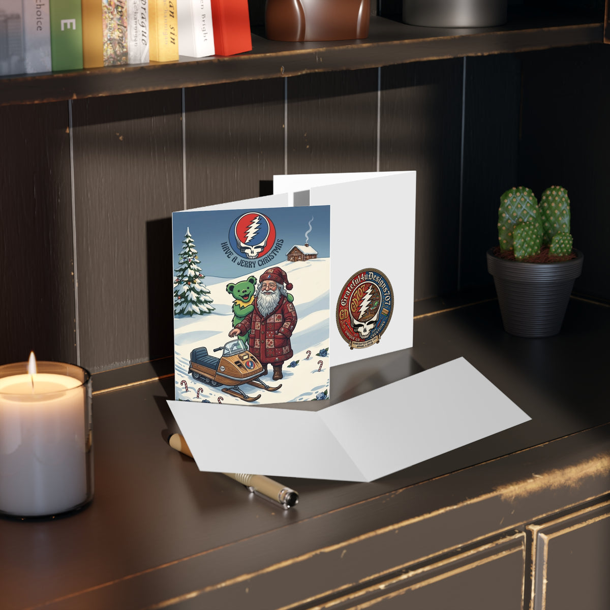 Have a Jerry Christmas Grateful Dead Santa Greeting Card