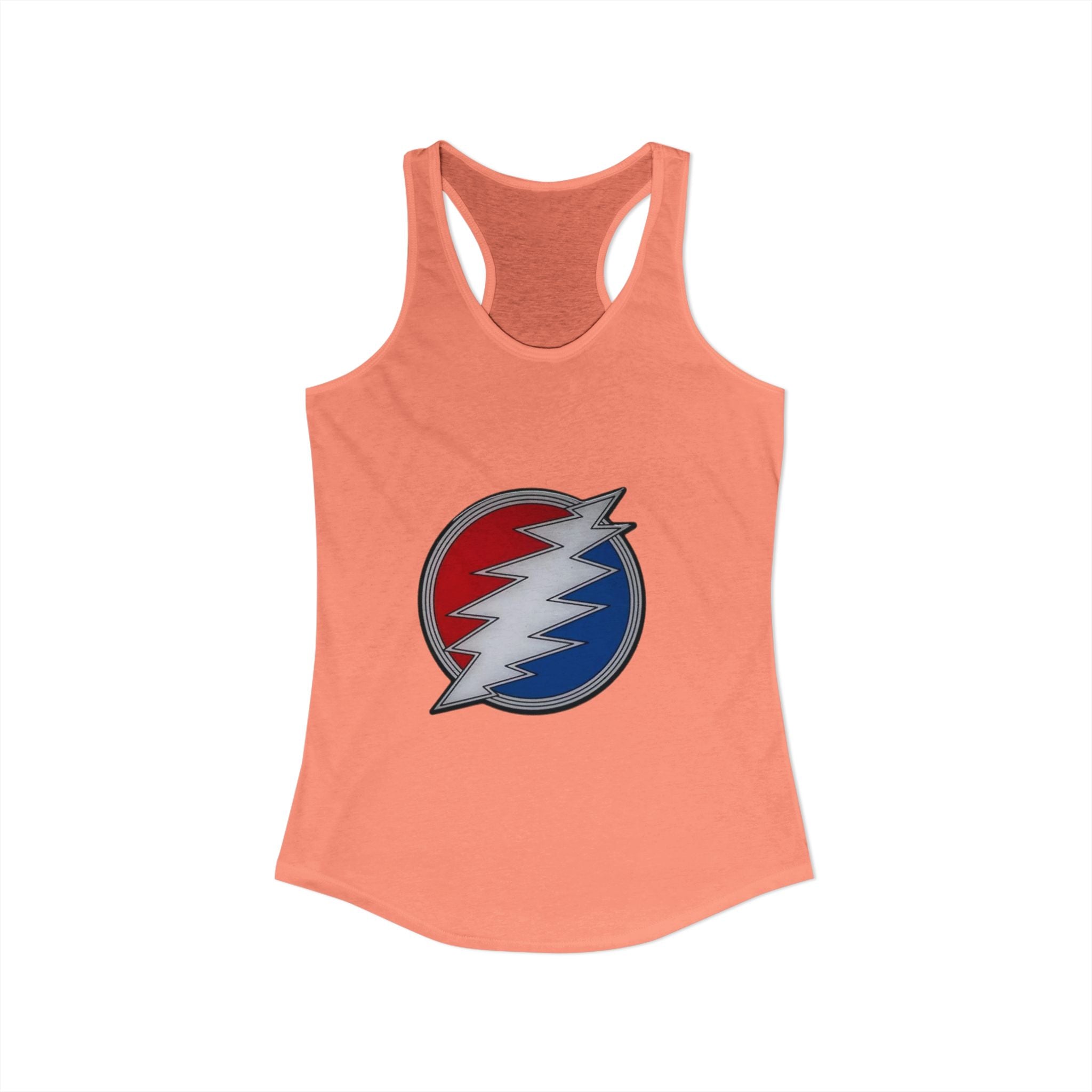 Grateful Dead Inspired Racerback Tank Top, Women's Summer Top, Festival Wear, Music Lover Gift, Hippie Apparel, Casual Outfit