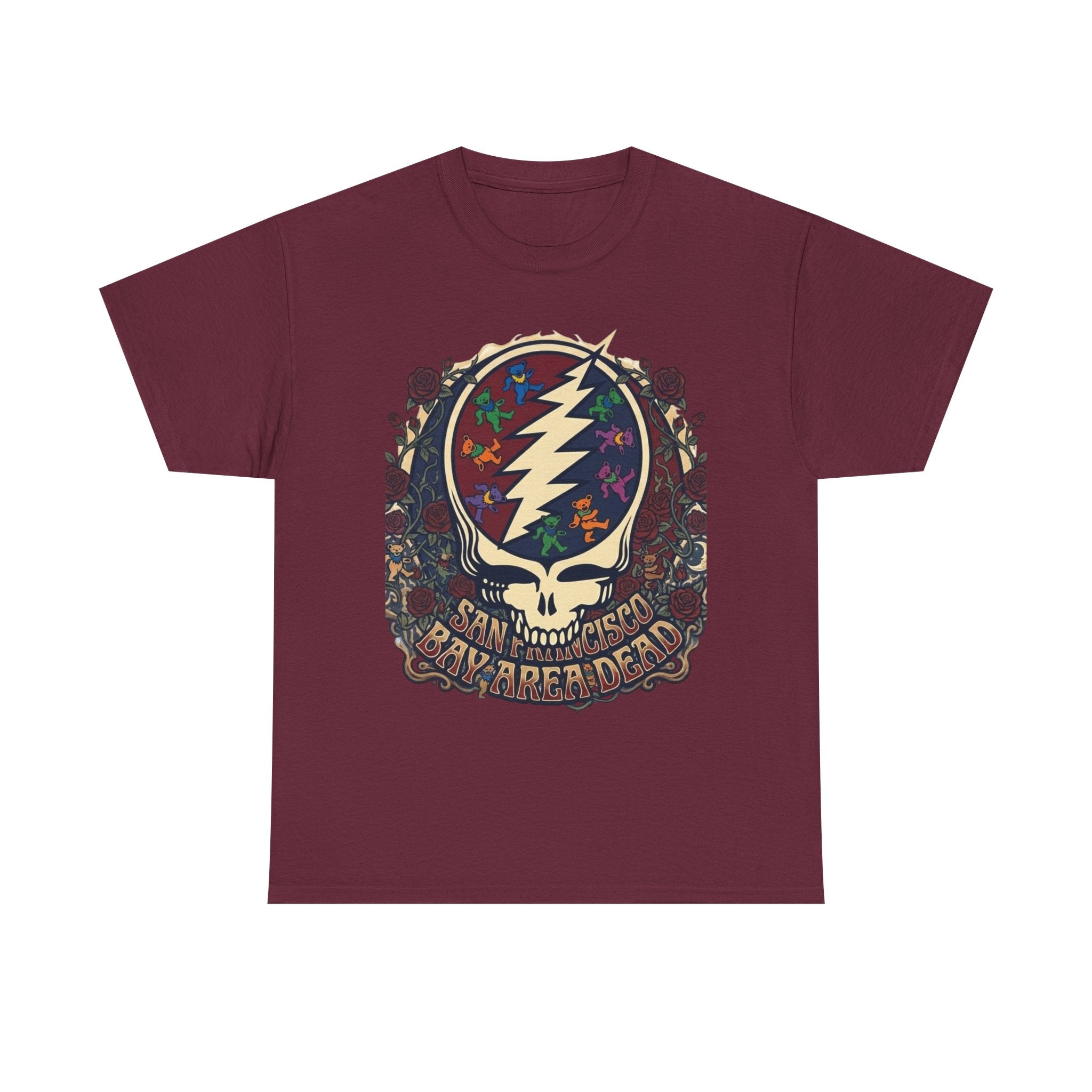 Grateful Dead Steal Your Face Skull Tee | Psychedelic Lightning Bolt T-Shirt