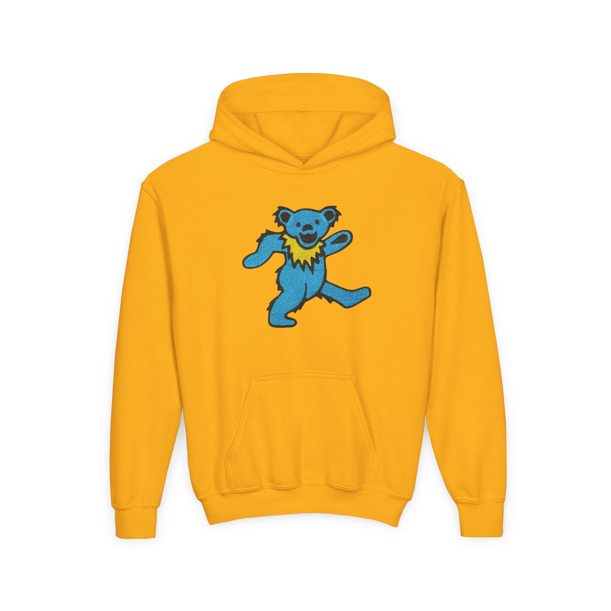 grateful dead Dancing Blue Bear youth hoodie | playful dancing bear graphic