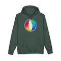 Grateful Dead Rainbow Lightning Bolt Circle Hoodie | Psychedelic Grateful Dead Style, gift for a deadhead