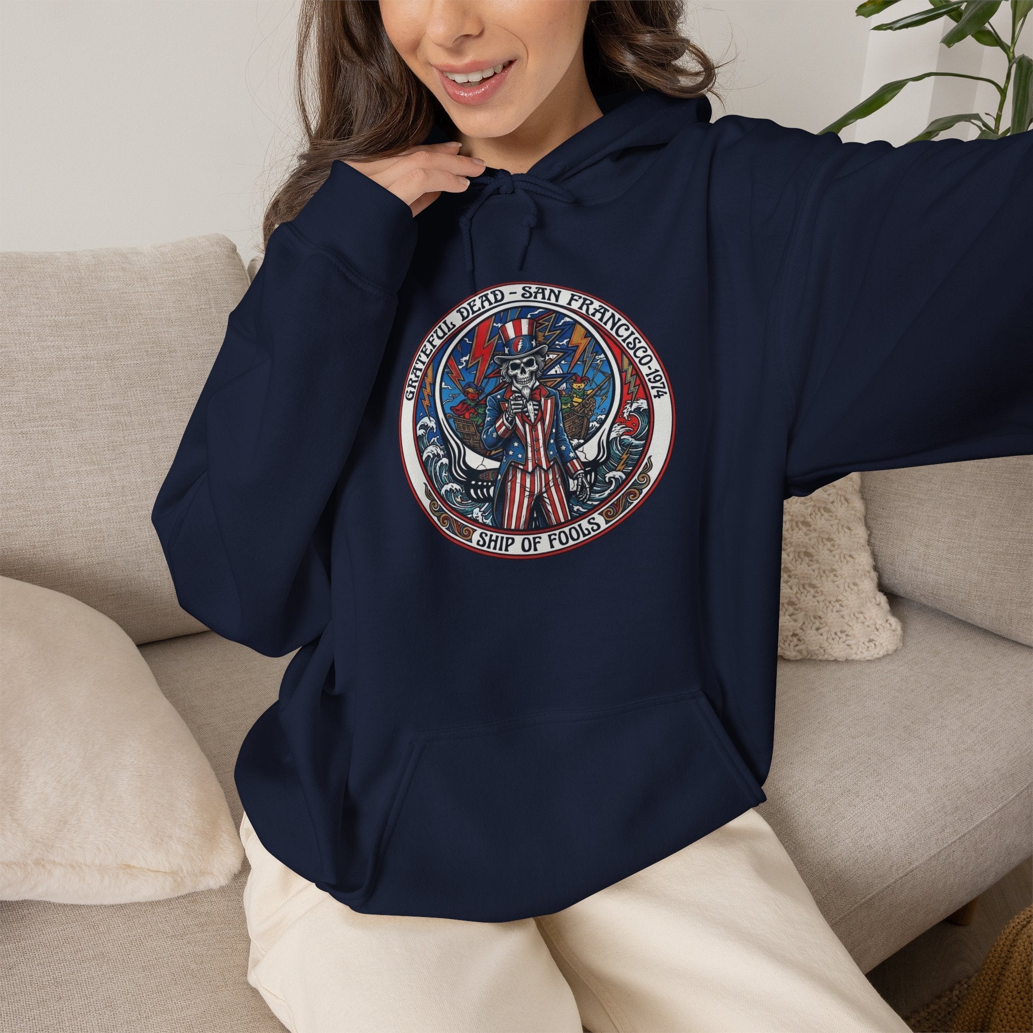Grateful Dead Uncle Sam  hoodie | vintage gift for a deadhead dad, brother, sister, mom, friend