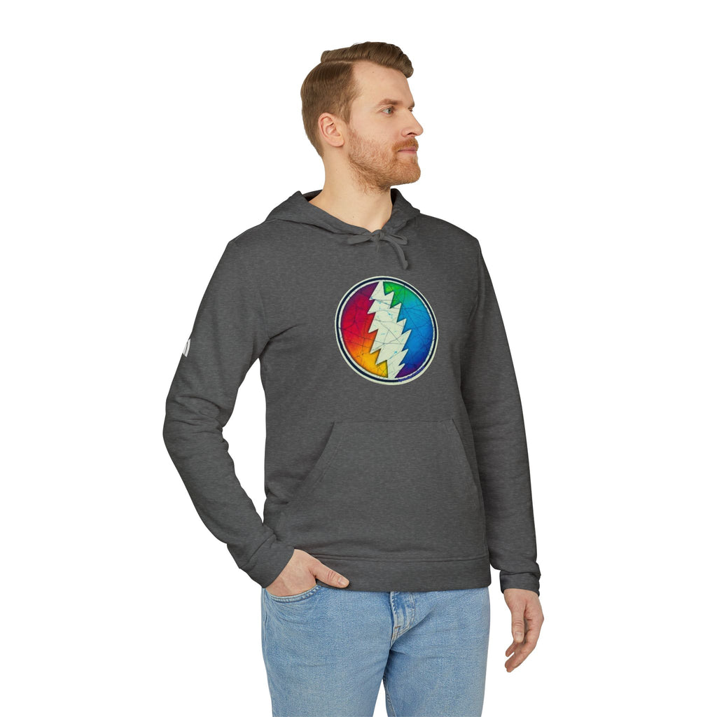 Rainbow Lightning Bolt hoodie | Grateful Dead inspired sweatshirt, gift for a deadhead