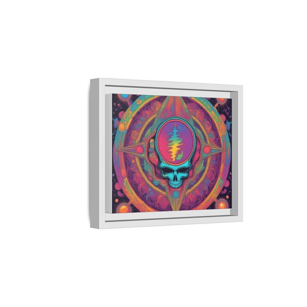 Psychedelic Skull Mandala Matte Canvas