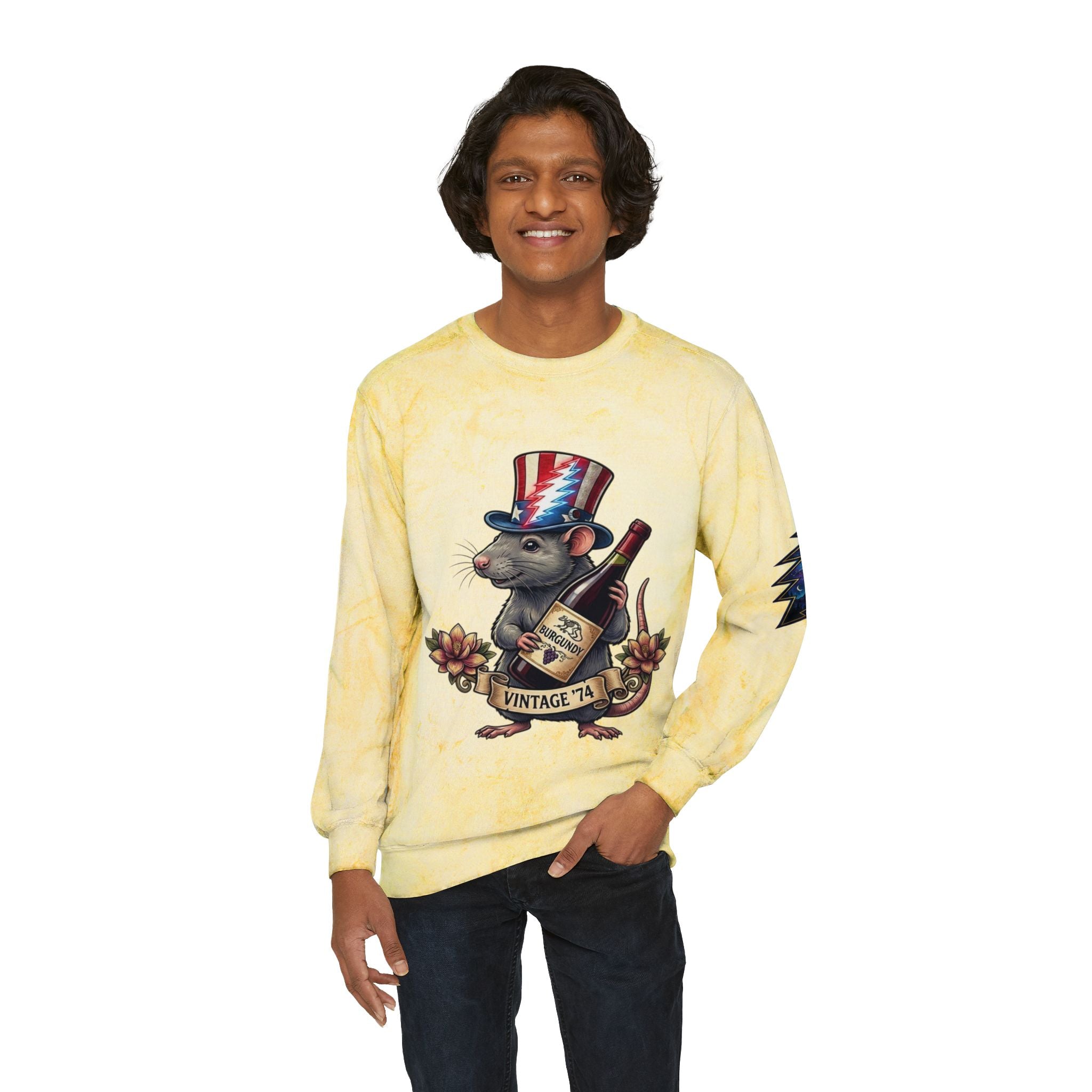 Grateful Dead Wharf Rat  sweatshirt | Vintage 74 crewneck, Gift for a Deadhead Dad, friend, Grandfather, mom, sister