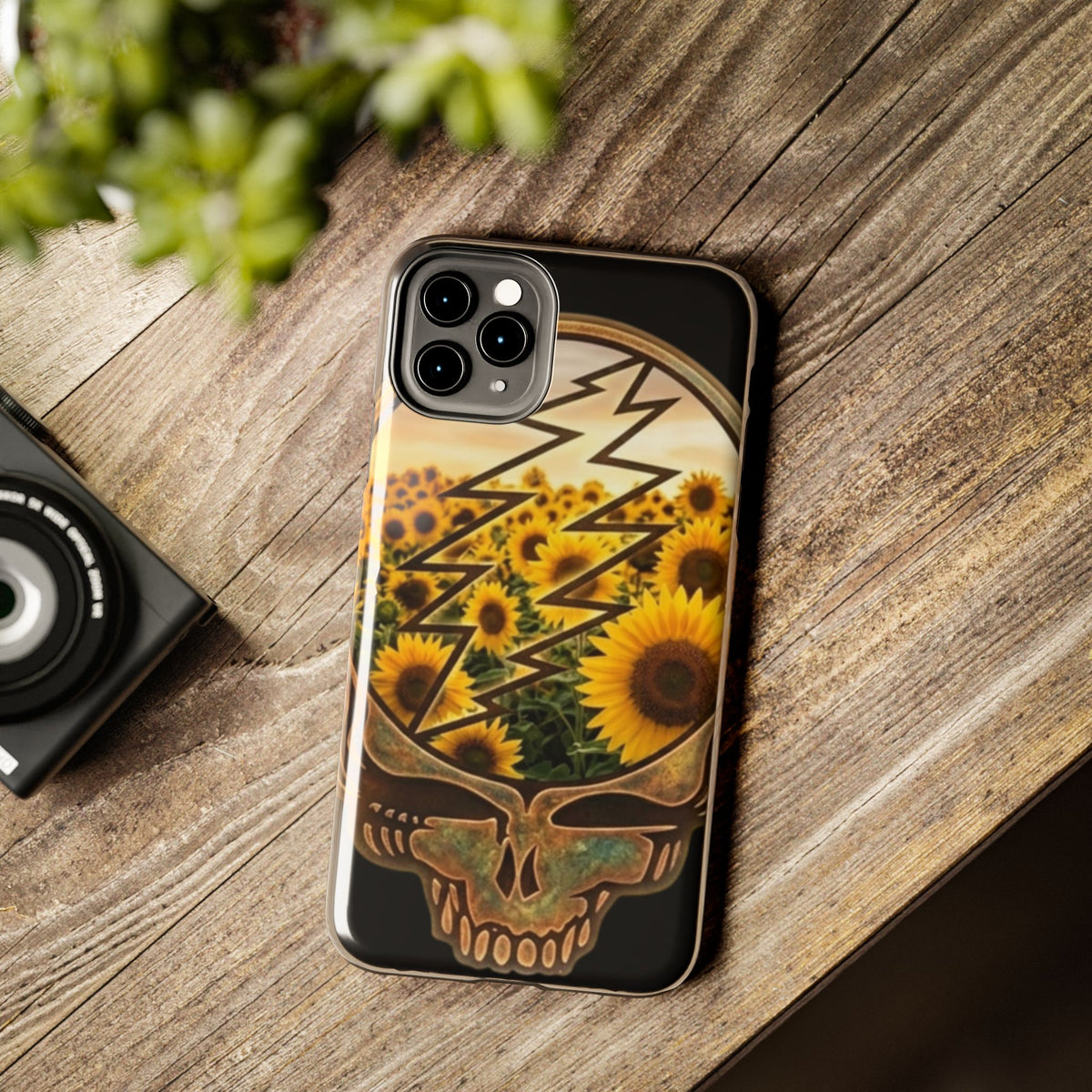Sunflower Steal Your Face phone case | Grateful Dead inspired, Gift for. a deadhead