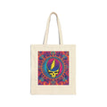 Cotton Canvas Tote Bag, gift for deadhead, market tote