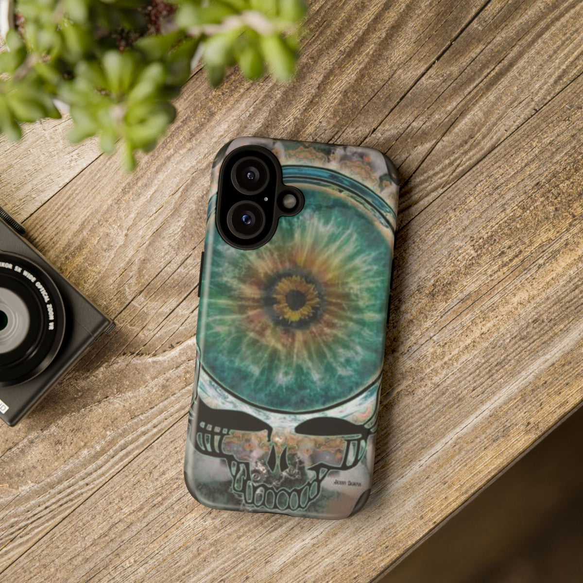 Psychedelic Eye Skull phone case | tough protective phone case, Grateful Dead inspired, gift for a deadhead