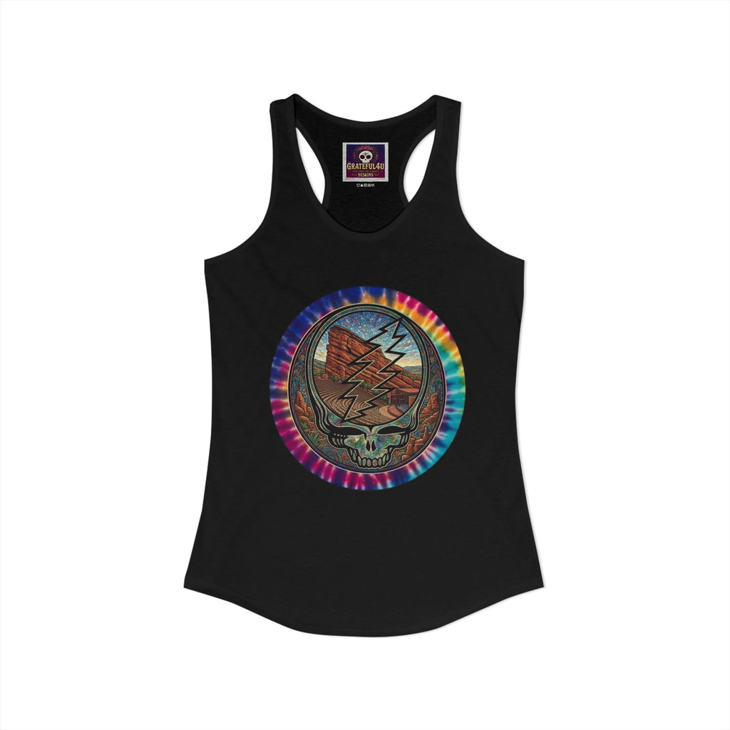 Grateful Dead Red Rocks Amphitheater Women's Ideal Racerback Tank, gift for her, deadhead, sister, mom, mother