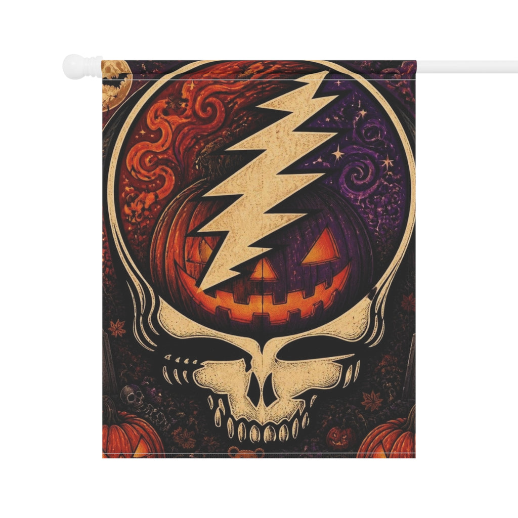 Jack O'Lantern Steal Your Face skull Garden flag | Halloween yard banner, Grateful Dead inspired