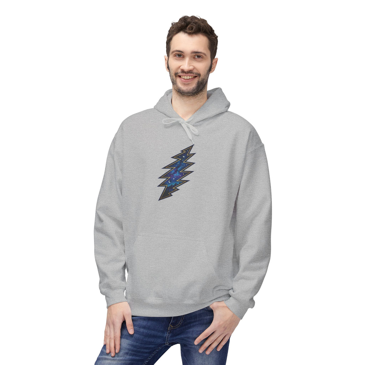 Grateful Dead Galaxy Hoodie | Space Nebula Chest Graphic