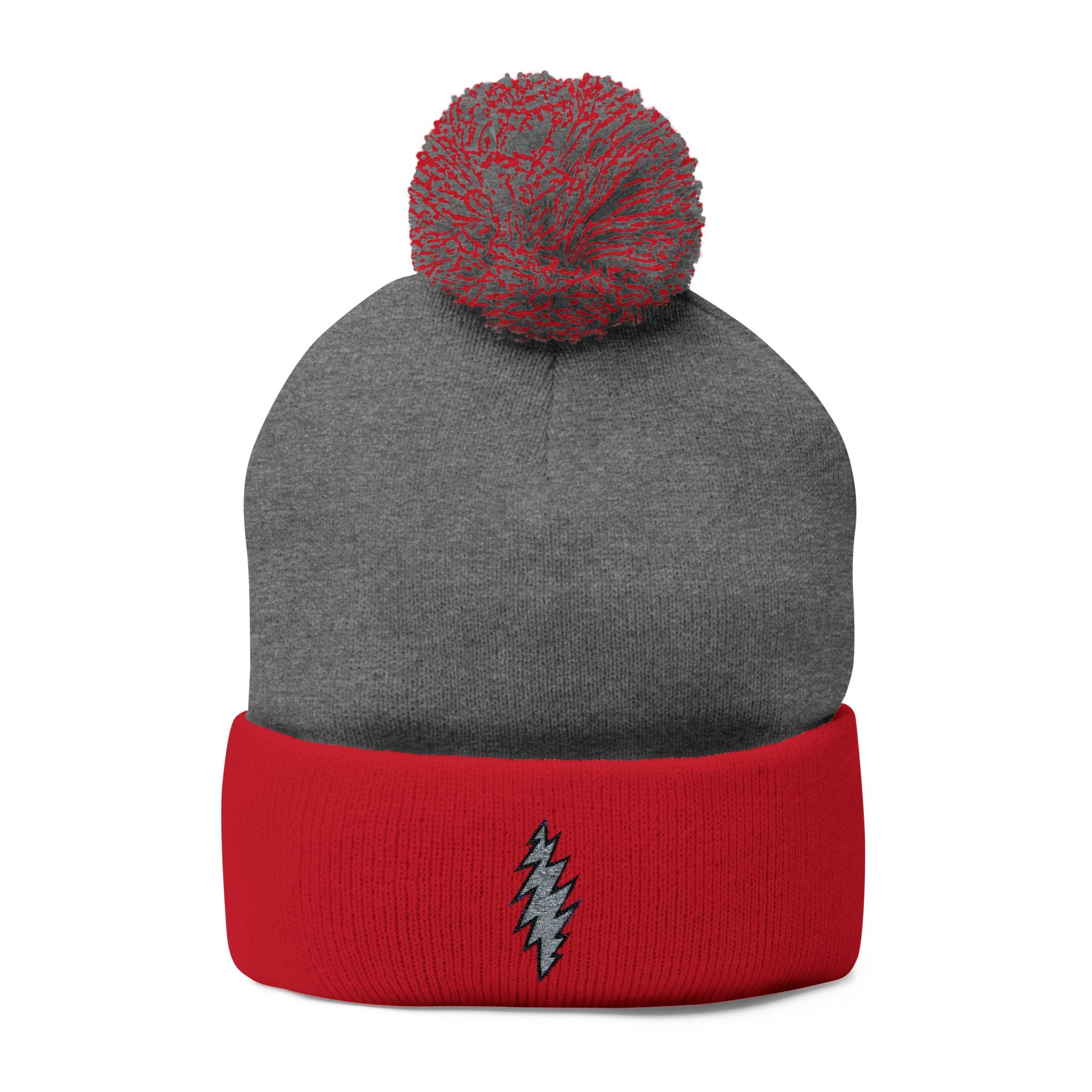 grateful dead Cozy Pom-Pom Knit Cap with Embroidered Design, Winter Hat, Gift for Him/Her, Cute Beanie, Stylish Accessory