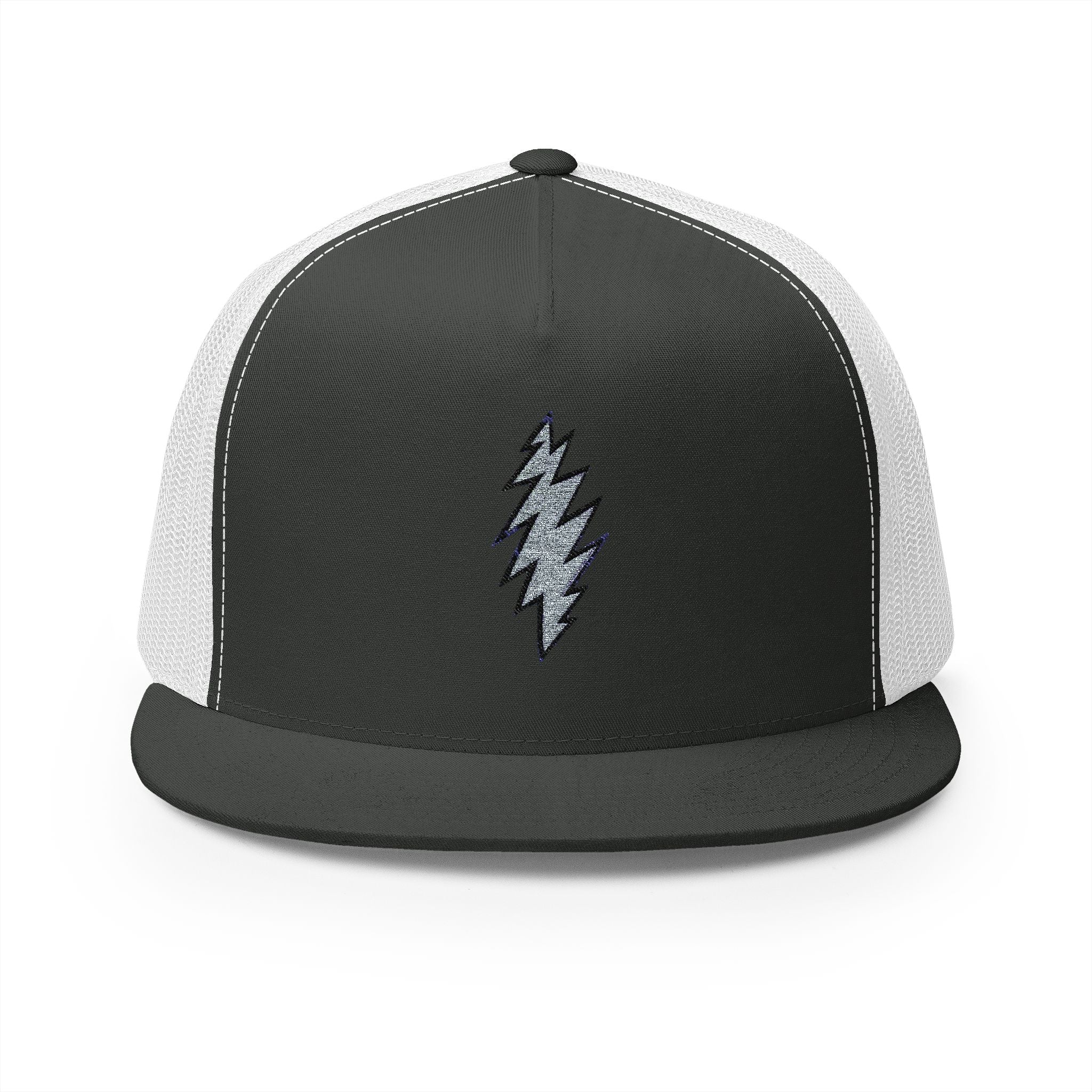 Embroidered Grateful Dead 5 Panel Trucker Cap, Festival Hat, Music Lover Gift, Retro Dad Cap, Boho Hippie Headwear
