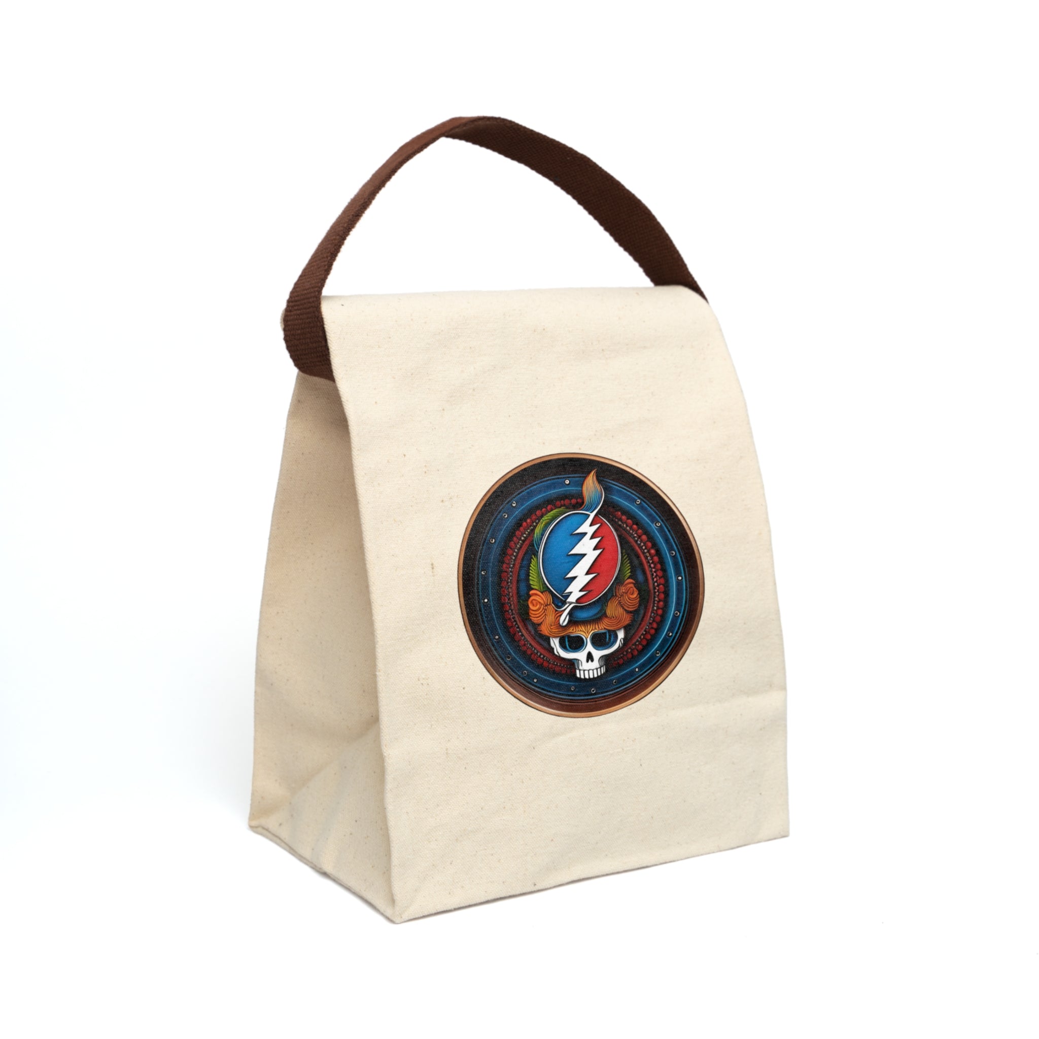 Grateful Dead Canvas Lunch Bag With Strap