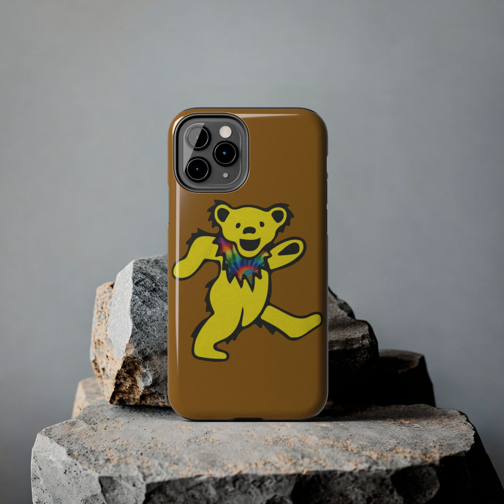 grateful dead Dancing Tie Dye Bear Phone Case | Tough Phone Case, gift for a deadhead