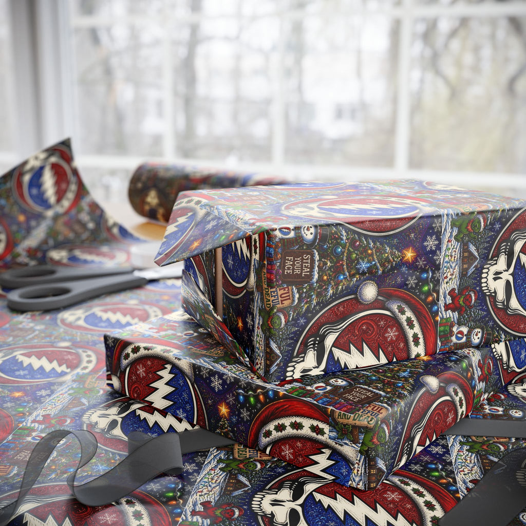 Snowman Ornament Pattern Wrapping Paper | Holiday Christmas Wrap Roll