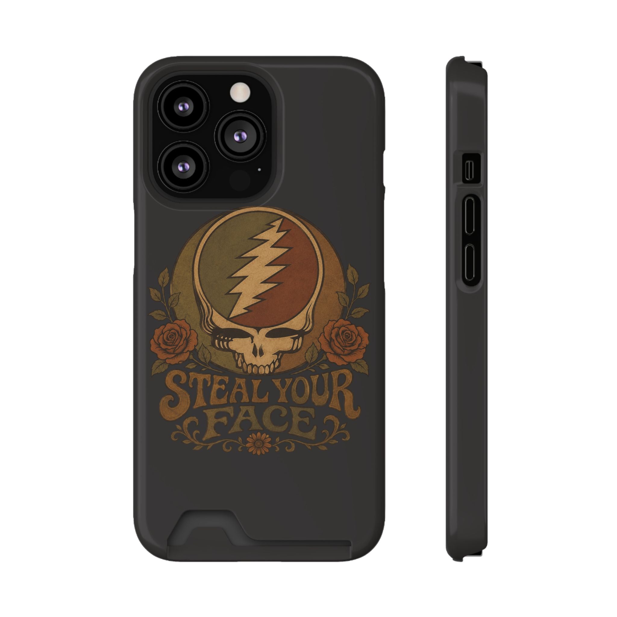Steal Your Face skull lightning emblem Phone Case