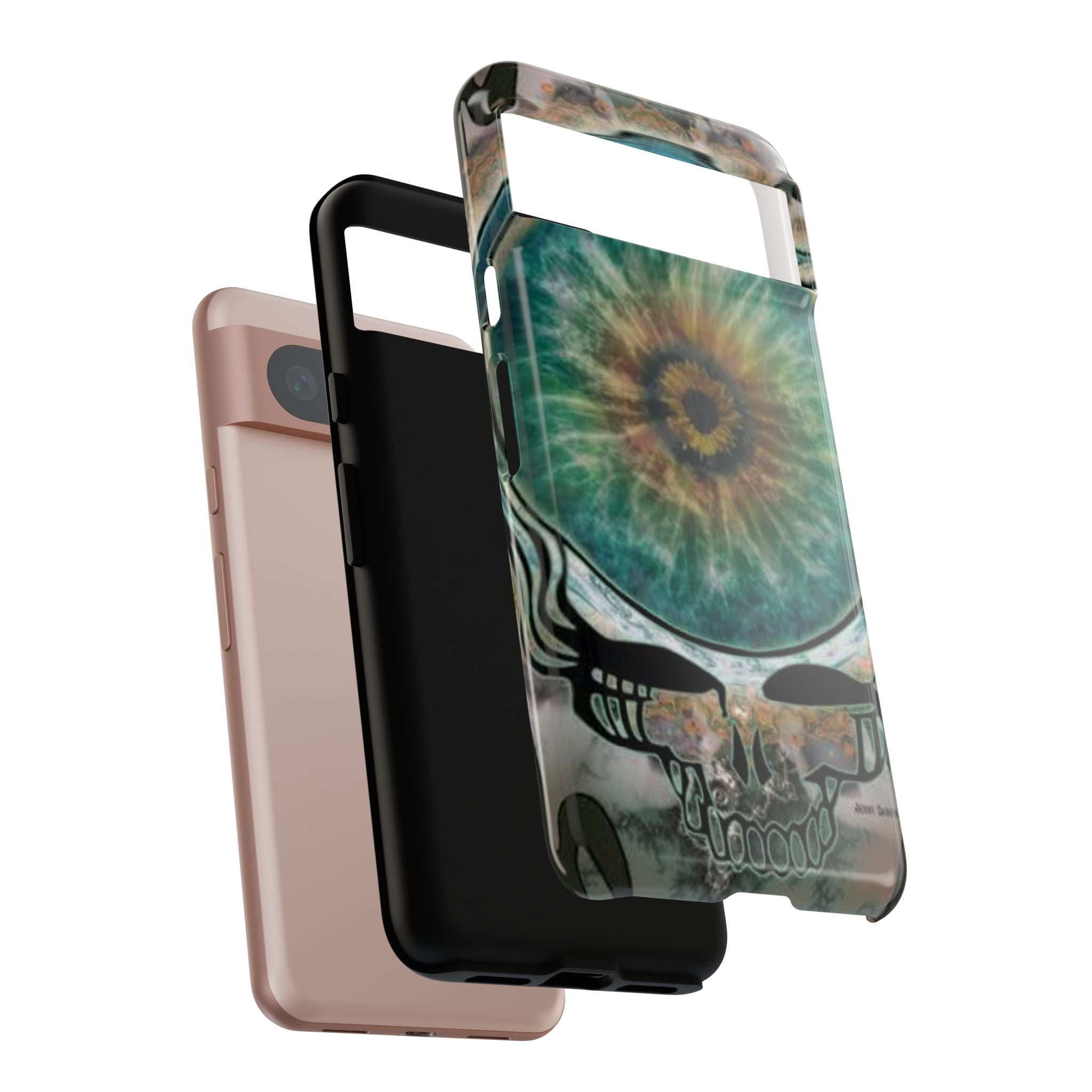 Psychedelic Eye Skull phone case | tough protective phone case, Grateful Dead inspired, gift for a deadhead