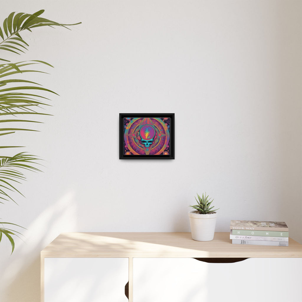 Psychedelic Skull Mandala Matte Canvas