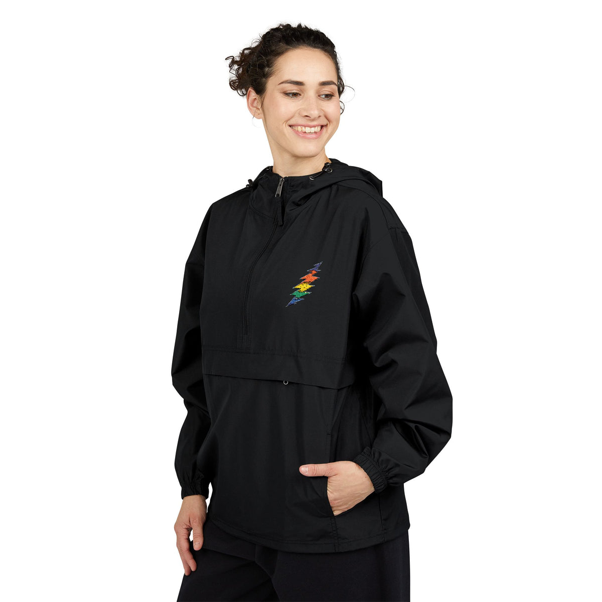 Grateful Dead Rainbow Floral Cluster Jacket | Anorak, gift for deadhead