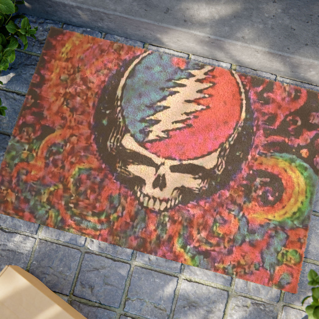 Grateful Dead Steal Your Face Skull Doormat | Psychedelic Entrance Mat