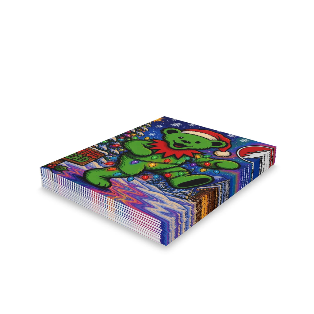 Dancing Bear Christmas card | Holiday Greeting Card, Grateful Dead inspired