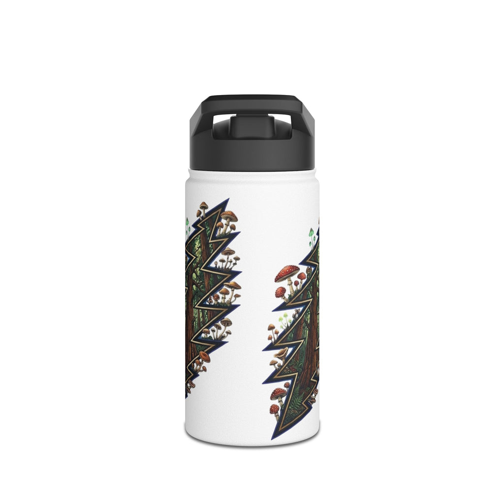 Grateful Dead Woodland Mushroom Lightning Bolt Stainless Steel Water Bottle