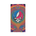 Psychedelic Lightning Skull Beach Towel | Tie-Dye Grateful Dead Inspired