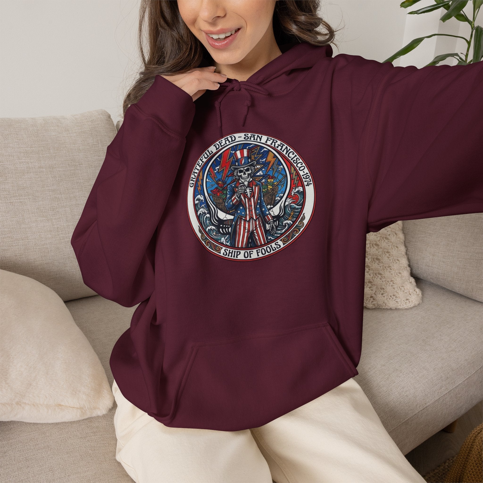 Grateful Dead Uncle Sam  hoodie | vintage gift for a deadhead dad, brother, sister, mom, friend