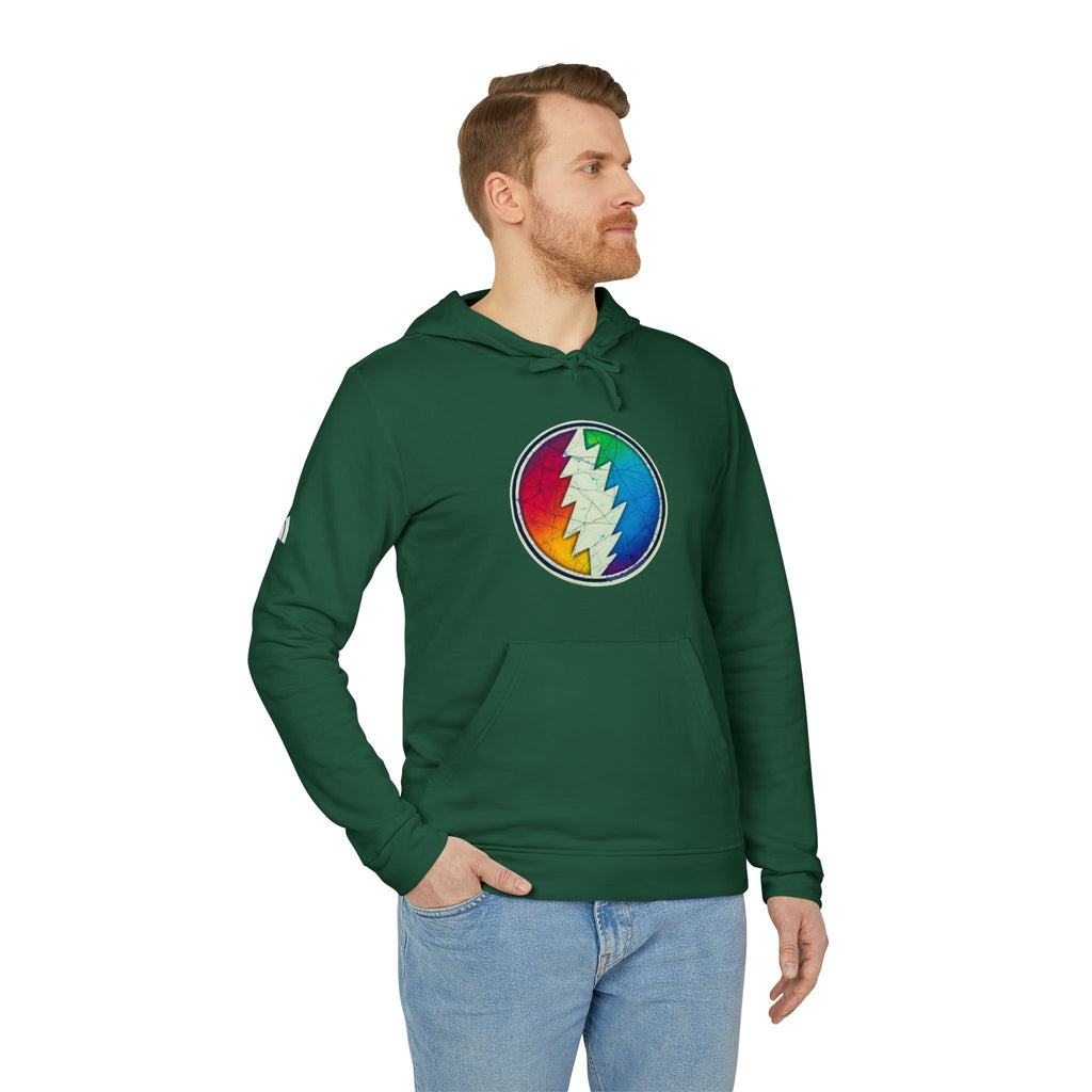 Rainbow Lightning Bolt hoodie | Grateful Dead inspired sweatshirt, gift for a deadhead