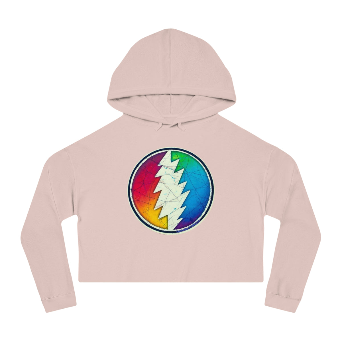 Grateful Dead Bears Cropped Hooded Sweatshirt | Vintage Band Hoodie