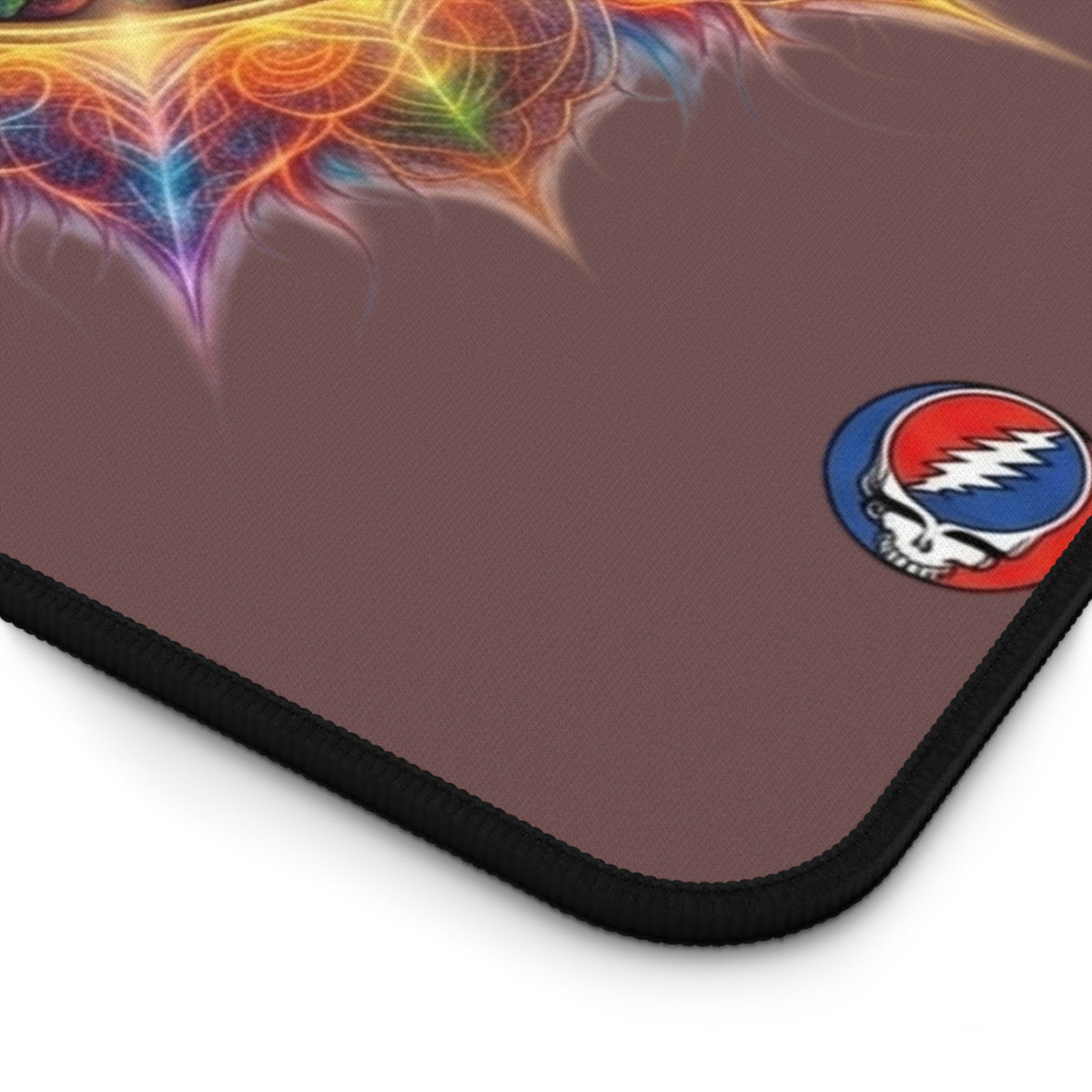 Psychedelic Lightning Skull Mandala Desk Mat | Grateful Dead Inspired