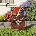Grateful Harvest skull lightning Garden Flag | House Banner, Autumn Pumpkin Decor, Grateful Dead inspired
