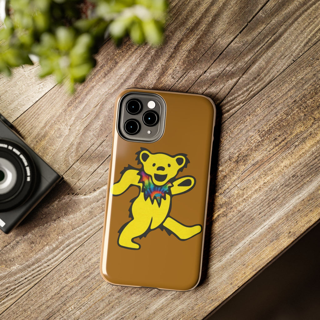 grateful dead Dancing Tie Dye Bear Phone Case | Tough Phone Case, gift for a deadhead