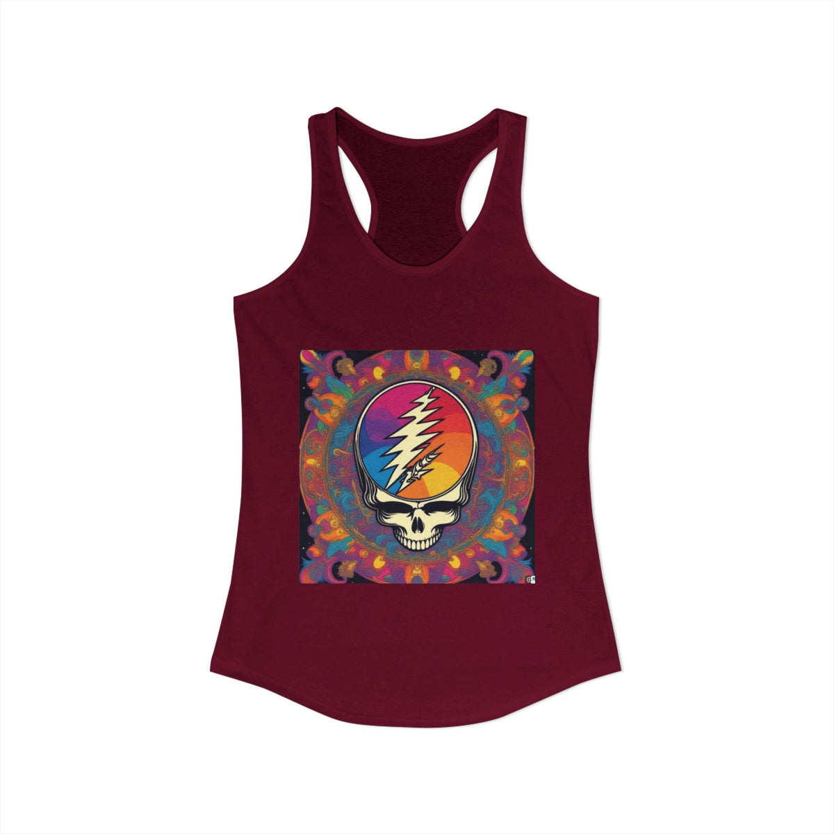 Grateful Dead Women's Tank Top, Retro Music Festival Shirt, Hippie Concert Sleeveless Top, Summer Rave Wear, Boho Muscle Tank, Vintage Band