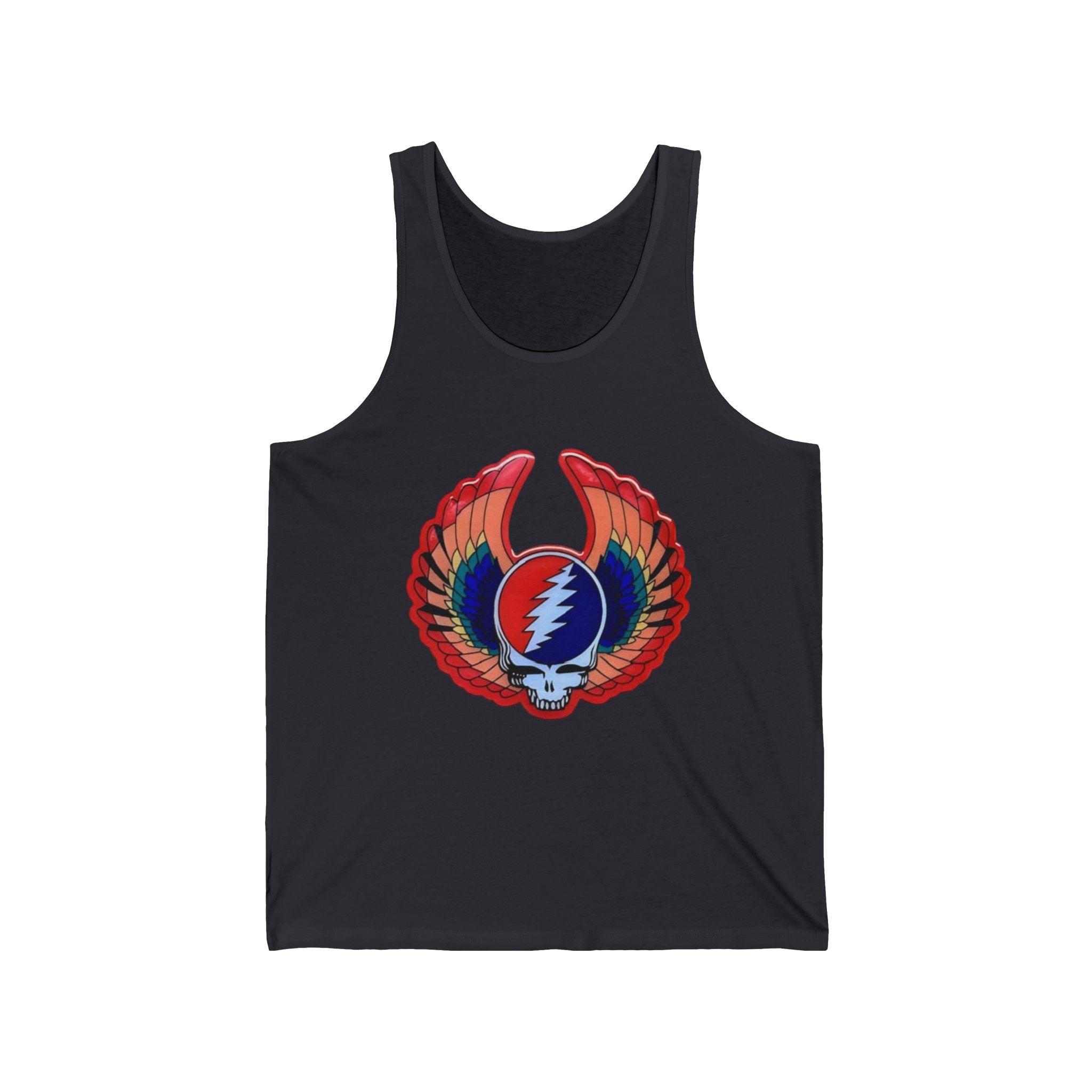 Grateful Dead Lightning Skull Wings tank | psychedelic rock band logo
