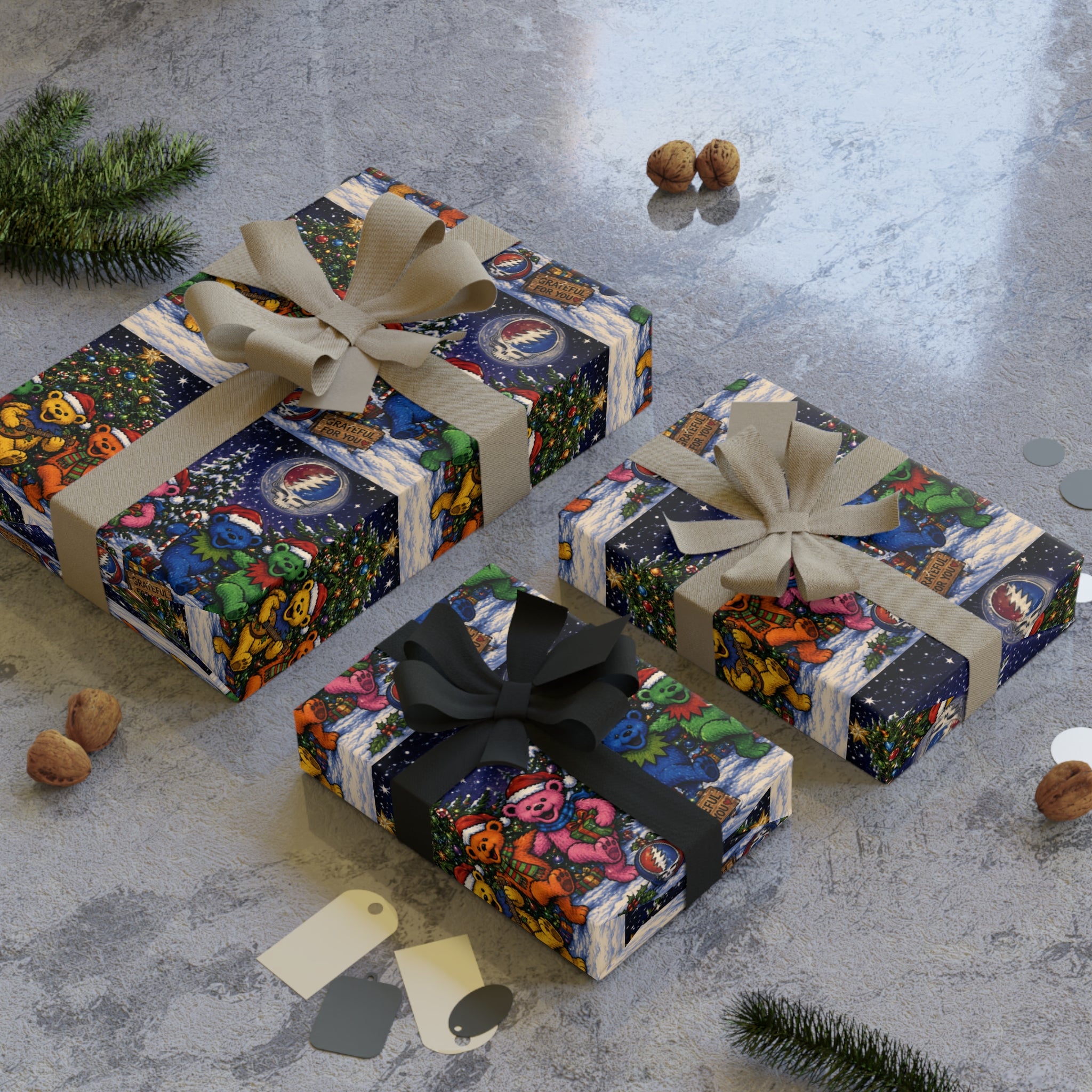Grateful Dead  wrapping paper roll | Holiday Gift Wrap