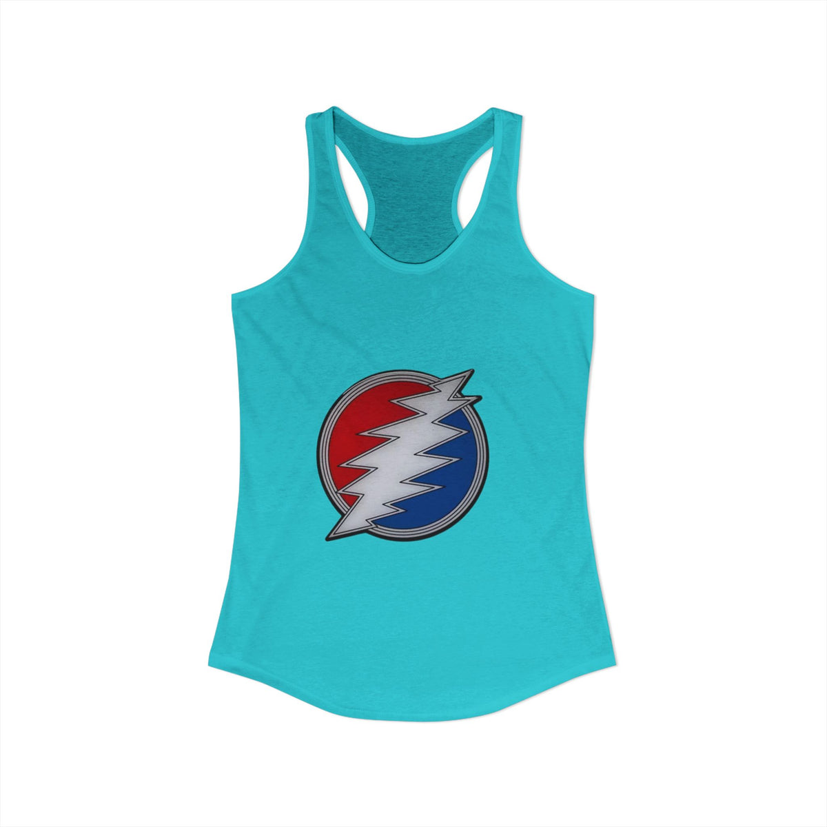 Grateful Dead Inspired Racerback Tank Top, Women's Summer Top, Festival Wear, Music Lover Gift, Hippie Apparel, Casual Outfit