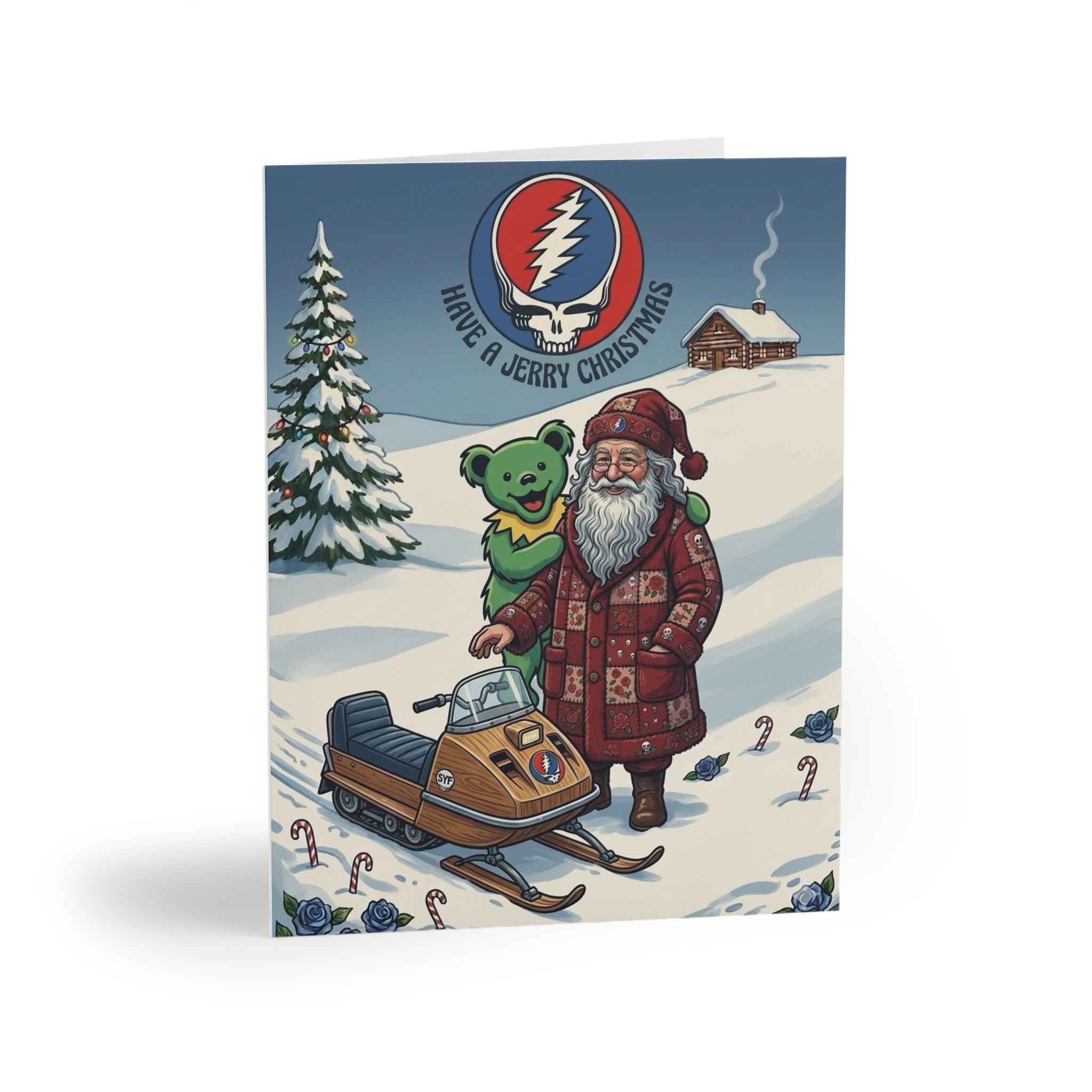 Have a Jerry Christmas Grateful Dead Santa Greeting Card