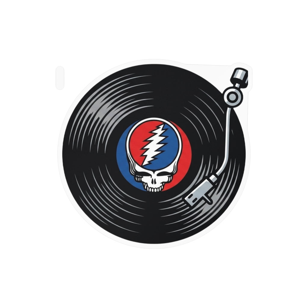 Grateful Dead Steal Your Face Vinyl Record Sticker | Kiss-Cut Vinyl Decal