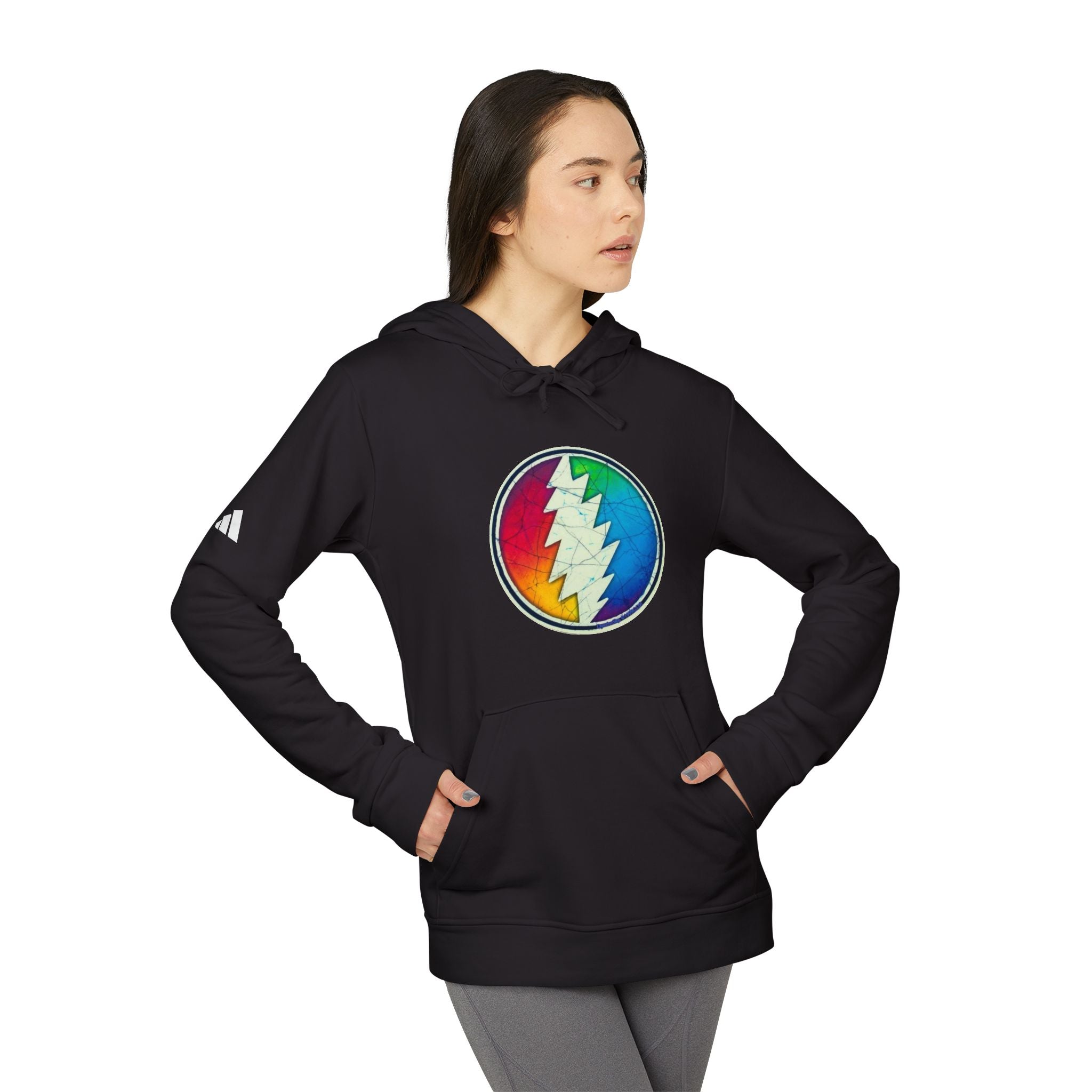 Rainbow Lightning Bolt hoodie | Grateful Dead inspired sweatshirt, gift for a deadhead