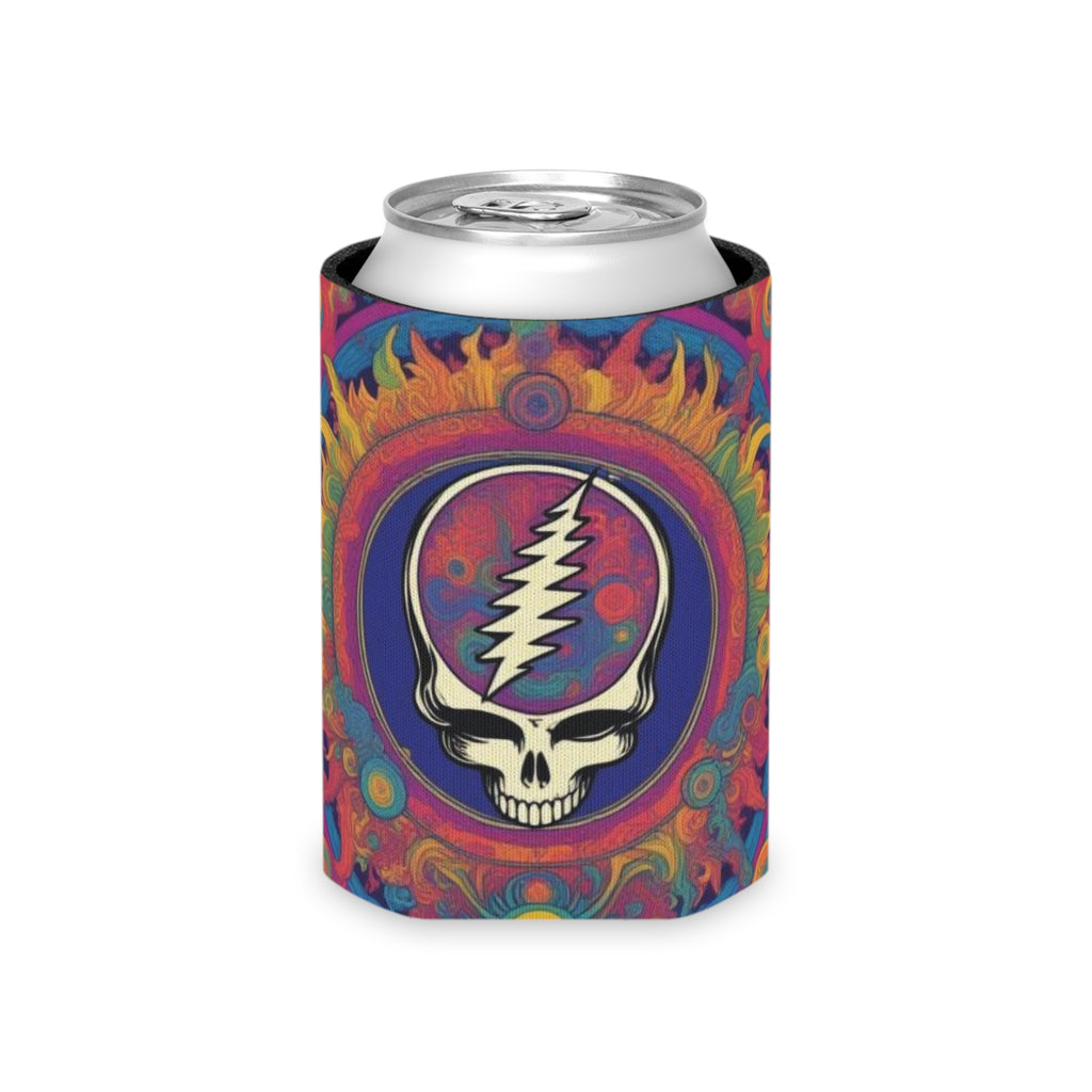 Psychedelic Steal Your Face Can Cooler | Skull Lightning Bolt Cooler