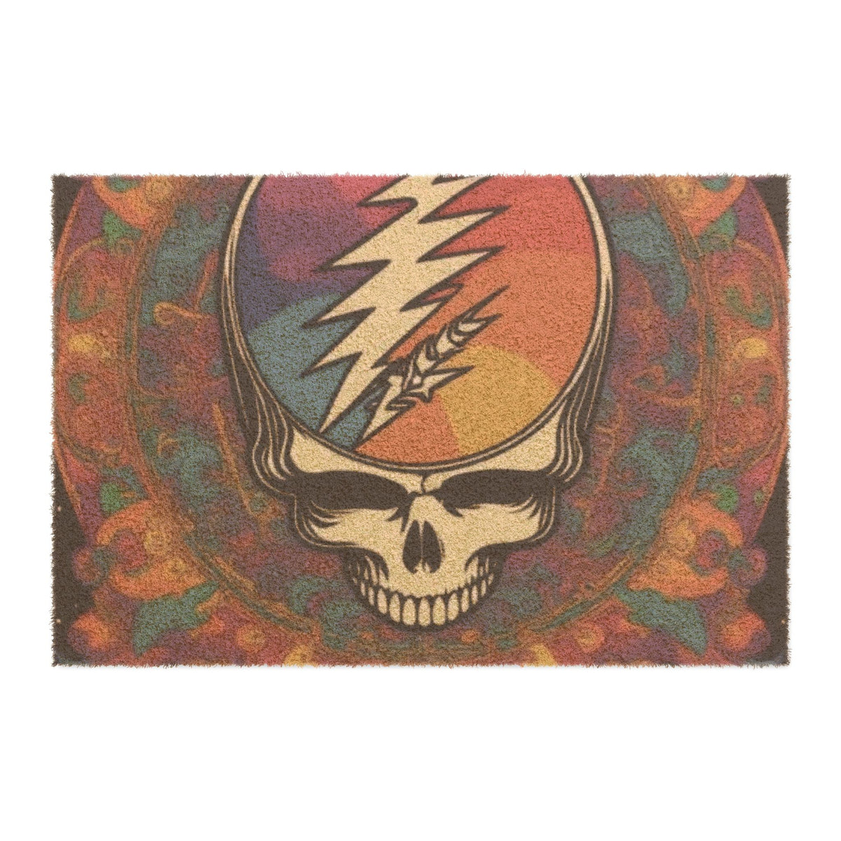 Steal Your Face Skull Doormat | Psychedelic Grateful Dead Door Mat