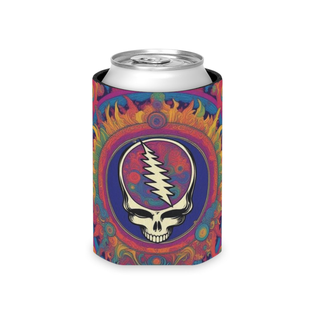 Psychedelic Steal Your Face Can Cooler | Skull Lightning Bolt Cooler