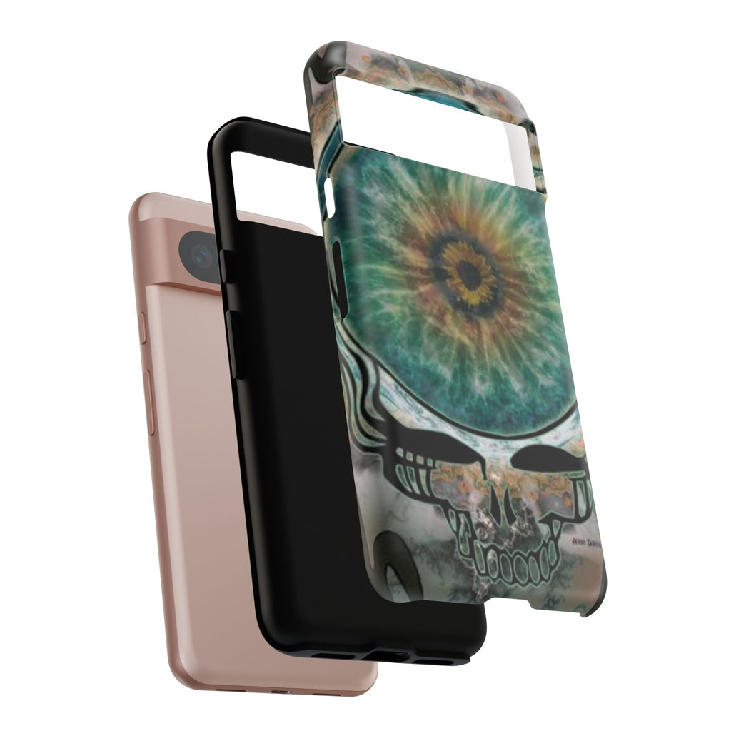 Psychedelic Eye Skull phone case | tough protective phone case, Grateful Dead inspired, gift for a deadhead