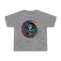 Grateful Dead Standing on the Moon, Steal Your Face Skull Lightning Tie Dye T-Shirt | Mineral Wash, gift for a deadhead