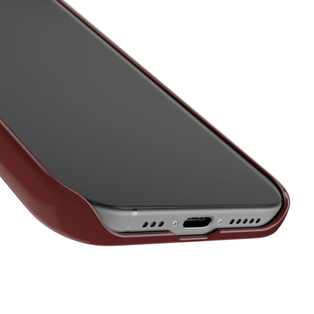 Silver Lightning Bolt Slim Case | Phone Case, Burgundy Background, gift for deadhead
