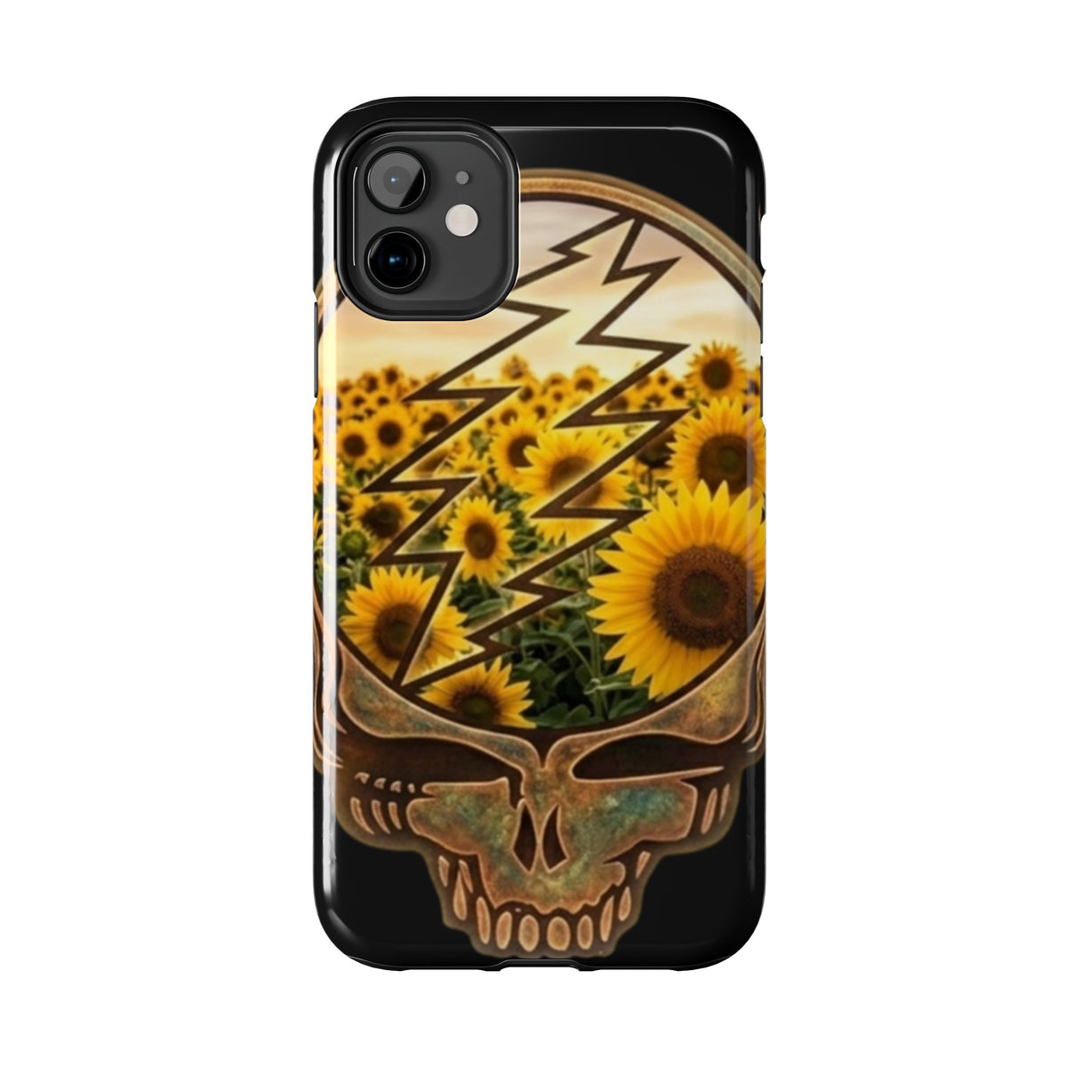 Sunflower Steal Your Face phone case | Grateful Dead inspired, Gift for. a deadhead
