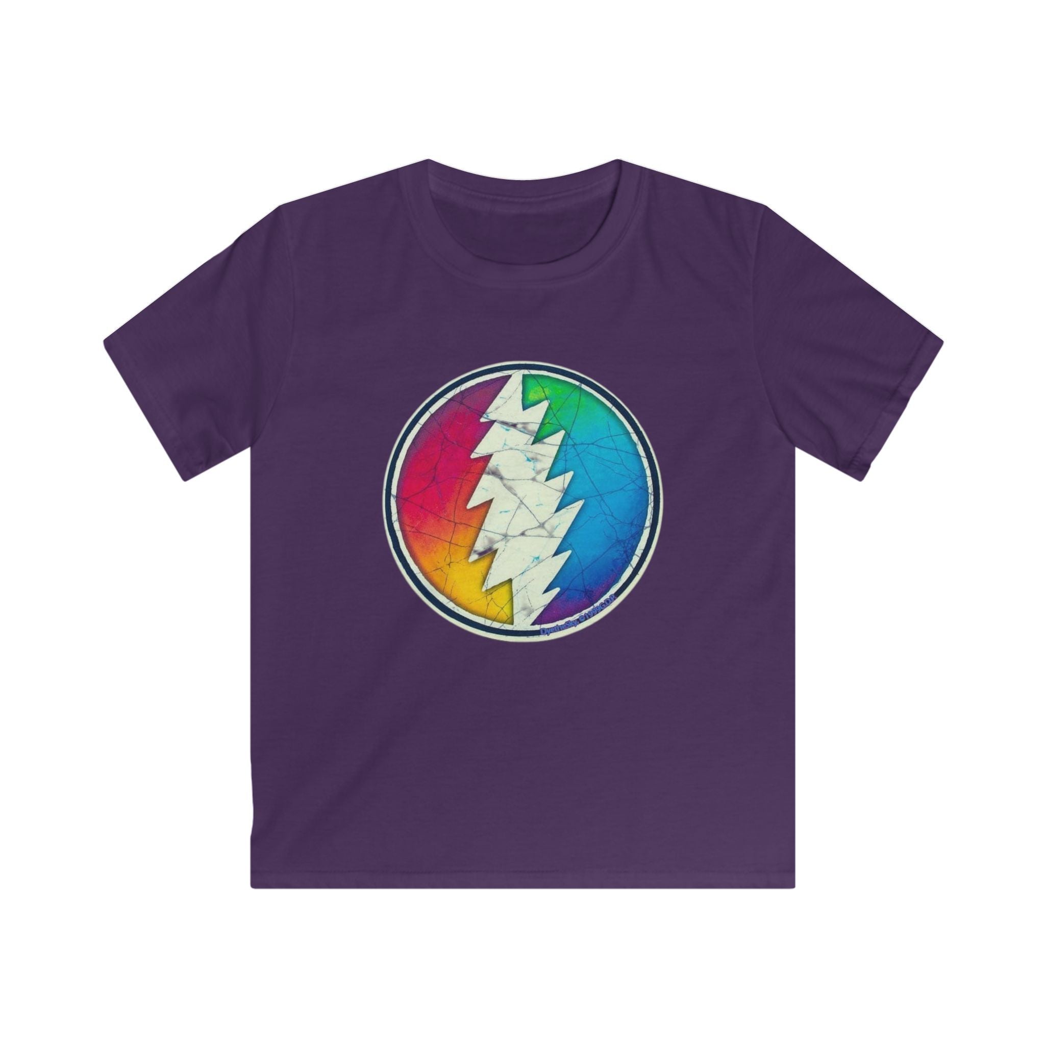 Grateful Dead Rainbow Lightning Skull tee | Kids T-Shirt