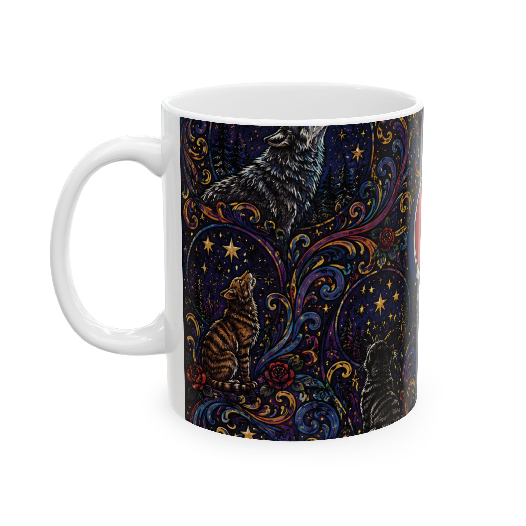 Steal Your Face Skull psychedelic pattern Mug | Ceramic coffee cup, Grateful Dead inspired, gift for a deadhead